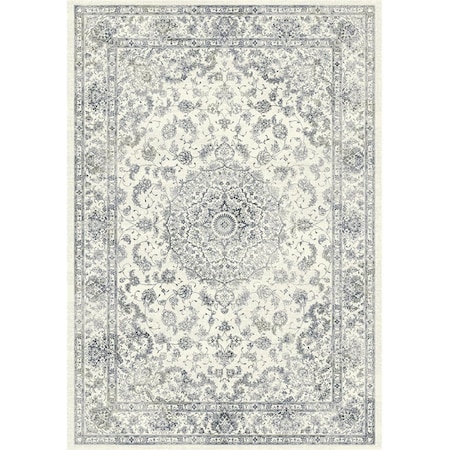 57109 Ancient Garden Collection 5.3 X 7.7 In. Traditional Rectangle Rug- Cream